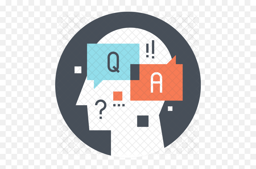 Question Icon Of Flat Style - Icon Question And Answers Png,Question Icon Png