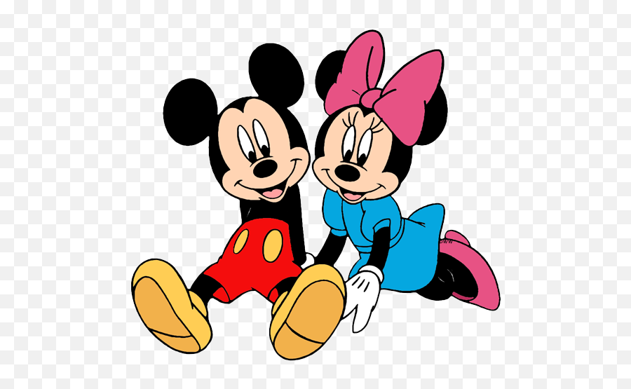 Download Clipart Transparent Library Mickey Mouse Clip Art - Mickey Minnie Mouse Clipart Png,Mickey And Minnie Png
