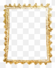 Rectangle Golden Frame Border Png Transparent Picture Mart - Gold Border Transparent Background,Golden Border Png