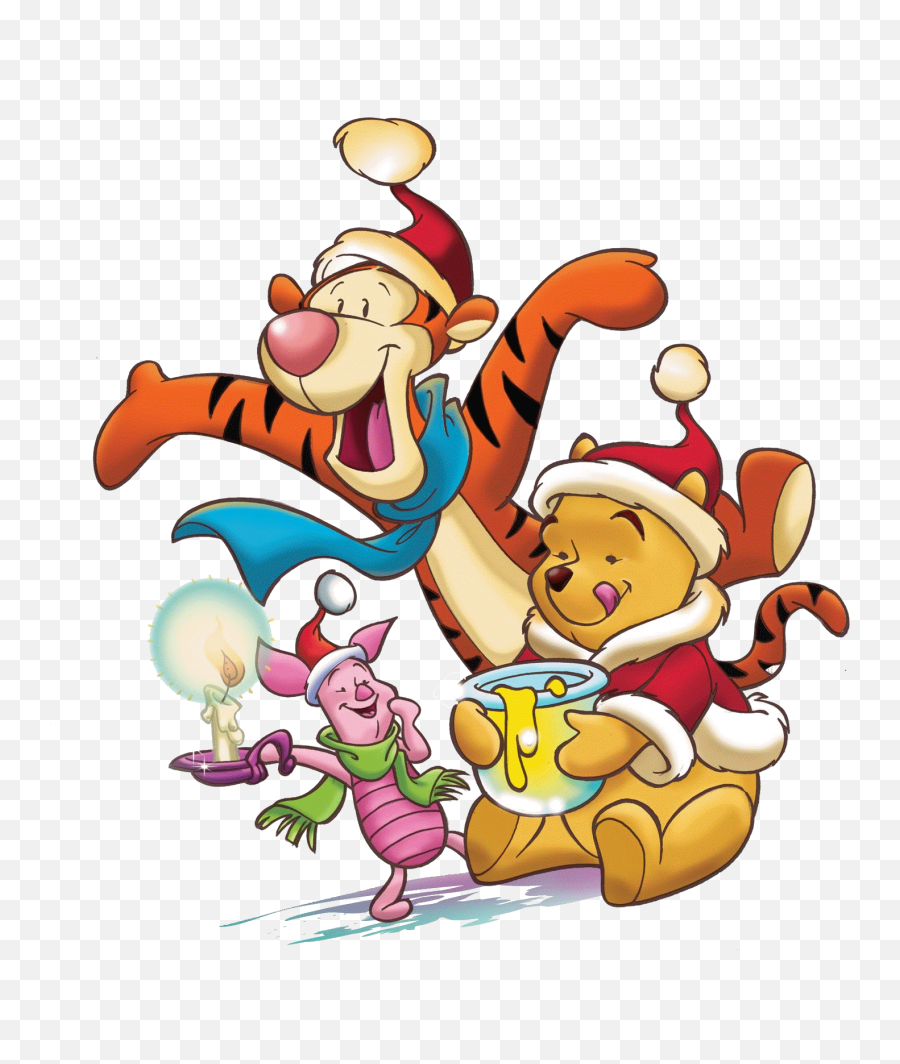 Winter Clipart Winnie The Pooh - Merry Christmas Winnie The Pooh Png,Winnie The Pooh Transparent Background