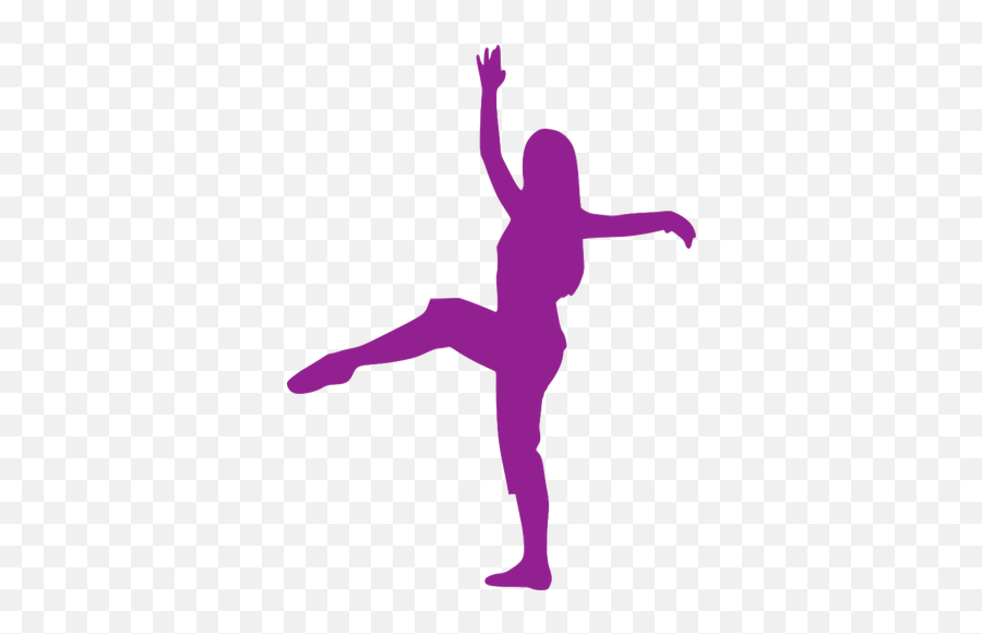 Violet Ballerina Silhouette Free Svg - Colored Dance Silhouette Transparent Png,Ballerina Silhouette Png