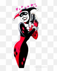 Classic Harley Quinn Cartoon Png Image - Harley Quinn Cartoon Png,Harley Quinn Transparent
