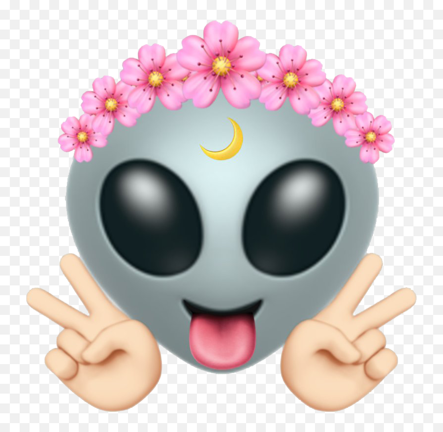 Alien Emoji Png Pic Background - Alien Pink Emoji Transparent,Alien Emoji Png