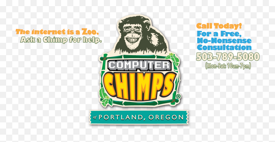 Computer Chimps Of Portland Oregon - Label Png,Chimp Png