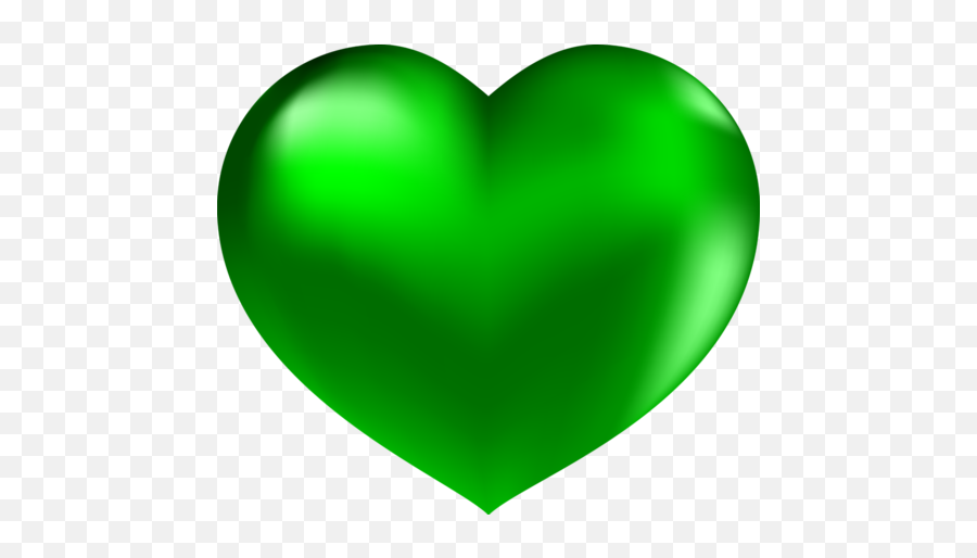Download Hd Green 3d Heart Png - Green Heart 3d Hd,Green Heart Png