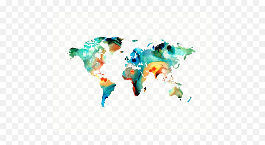 World Map Image Hq Free Png - Map Of The World 11 Abstract Art,World Map Png