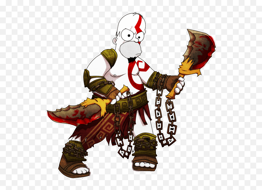 Tag God Of War That Stupid Club - Homer Kratos Png,God Of War Png