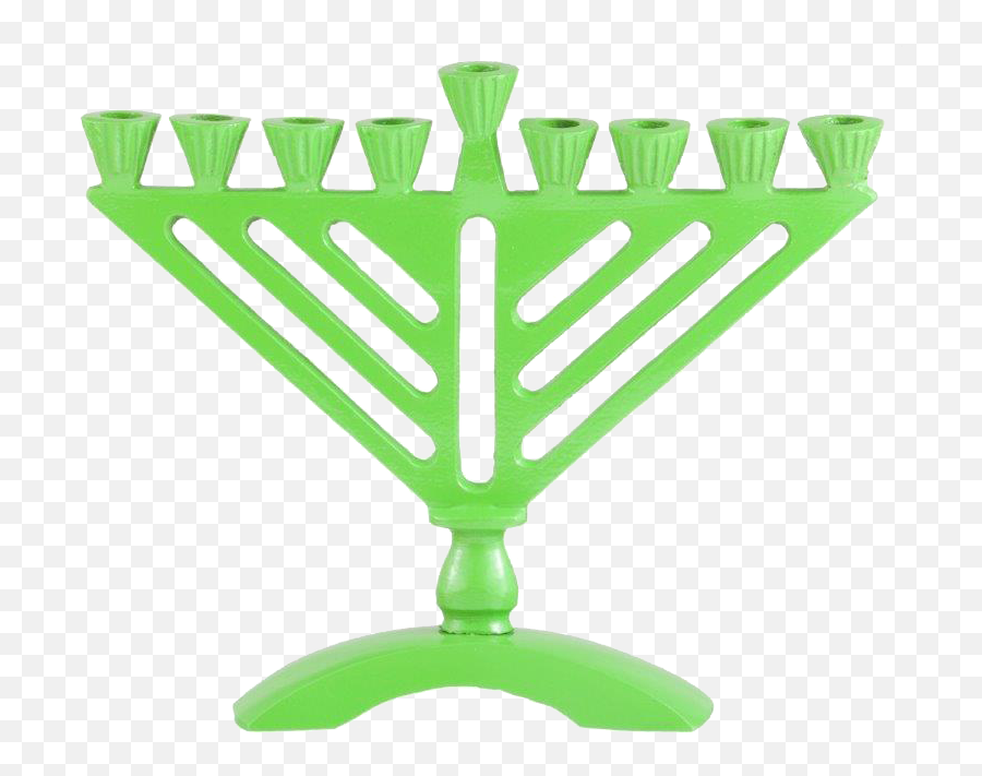 Mini Menorah - Rambam Style Green Menorah Png,Menorah Png