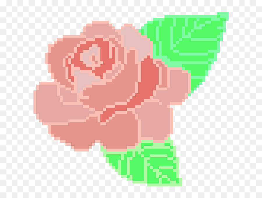 Rose - Pixel Art Flower Transparent Png,Pixel Flower Png