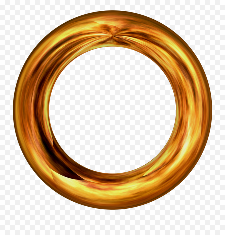 Pin - Gold Round Ring Png,Sonic Ring Png