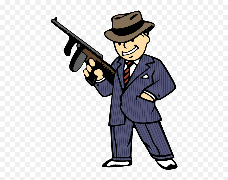 Mafia Png Transparent - Vault Boy Fallout New Vegas,Gangster Transparent