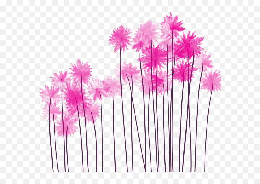 Watercolor Flower Pink Png And - Pink Colour Grass Png,Pink Watercolor Png