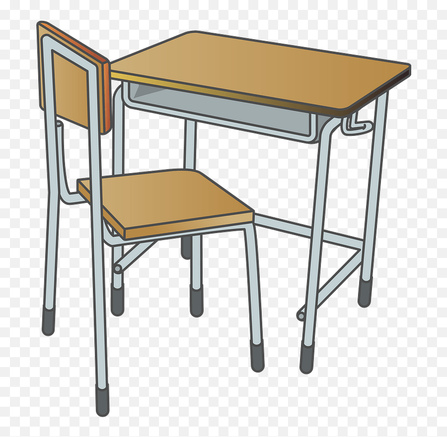 School Desk And Chair Clipart Free Download Transparent - Transparent School Desks Clipart Png,School Chair Png