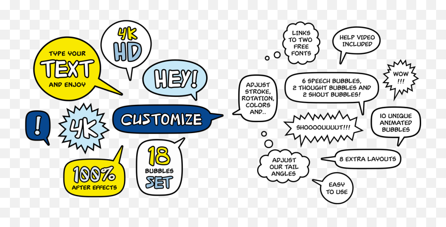 Download Basically Customizable Animated Speech Bubbles - Language Png,Cartoon Speech Bubble Png