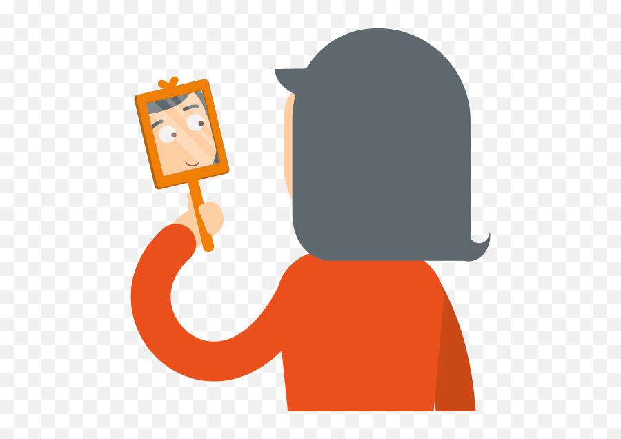 Person Looking In A Hand Mirror - Charing Cross Tube Station Png,Person Looking Png