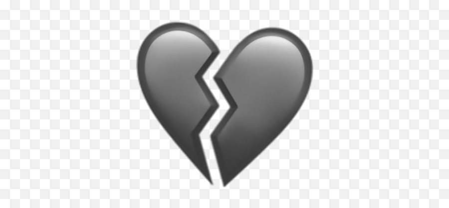 Heart Emoticon Png - Heart Brokenheart Broken Emoji Black Broken Heart Emoji Transparent,Black Heart Emoji Png