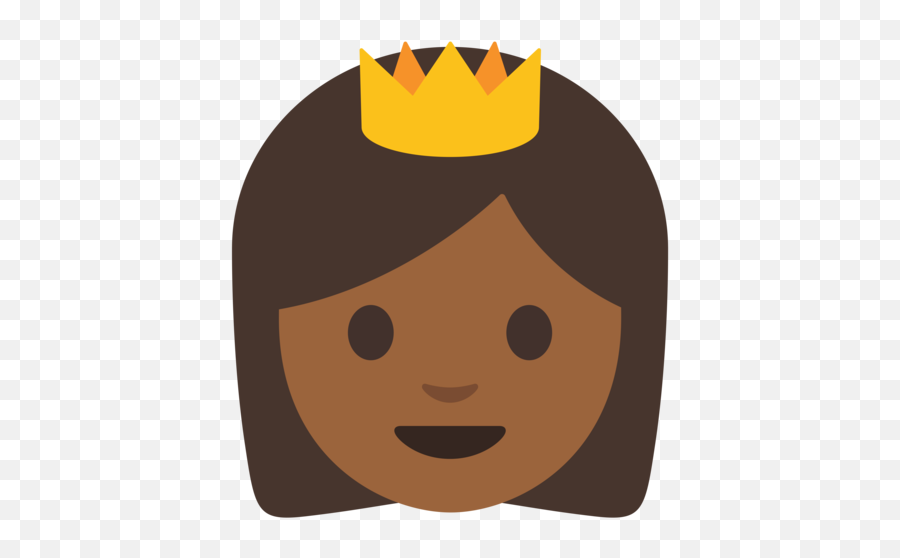 Princess Medium - Dark Skin Tone Emoji World Emoji Day Png,Crown Emoji Png