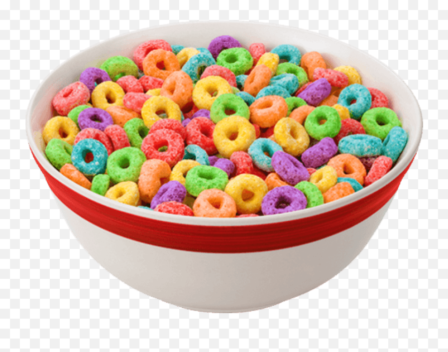 Bowl Of Cereal Transparent Png - Fruit Loops Cereal Bowl,Cereal Bowl Png