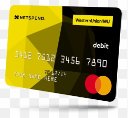 Learn About The Wu Netspend Prepaid Masterdcard Western - Netspend Union png