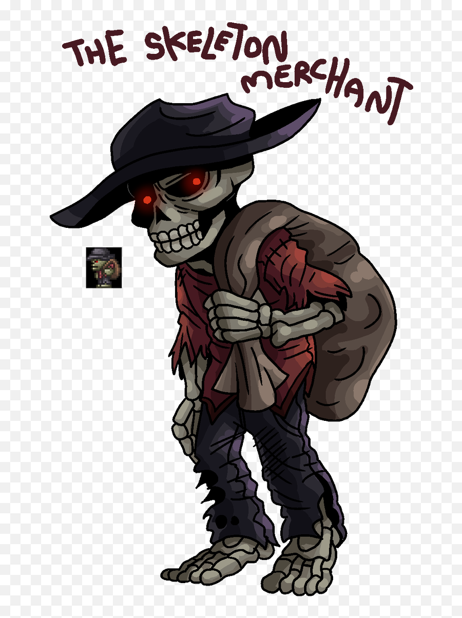 Relentless Apathy - Terraria Skeleton Merchant Png,Skeletor Transparent