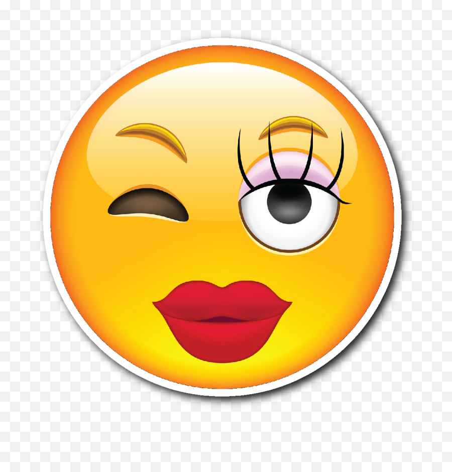 Girl Smiley Png Winky Face Emoji