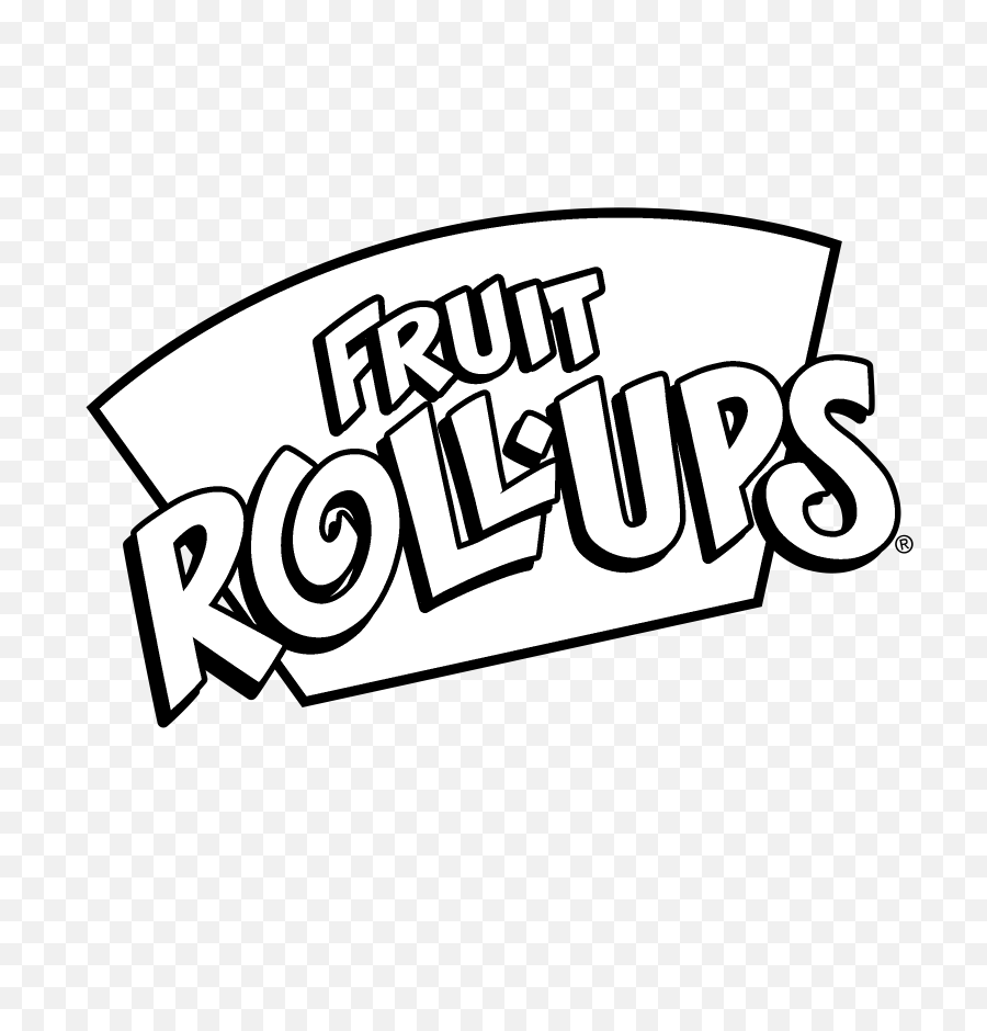 Download Hd Fruit Roll Ups Logo Black - Fruit Roll Ups Logo Png,Ups Logo Png