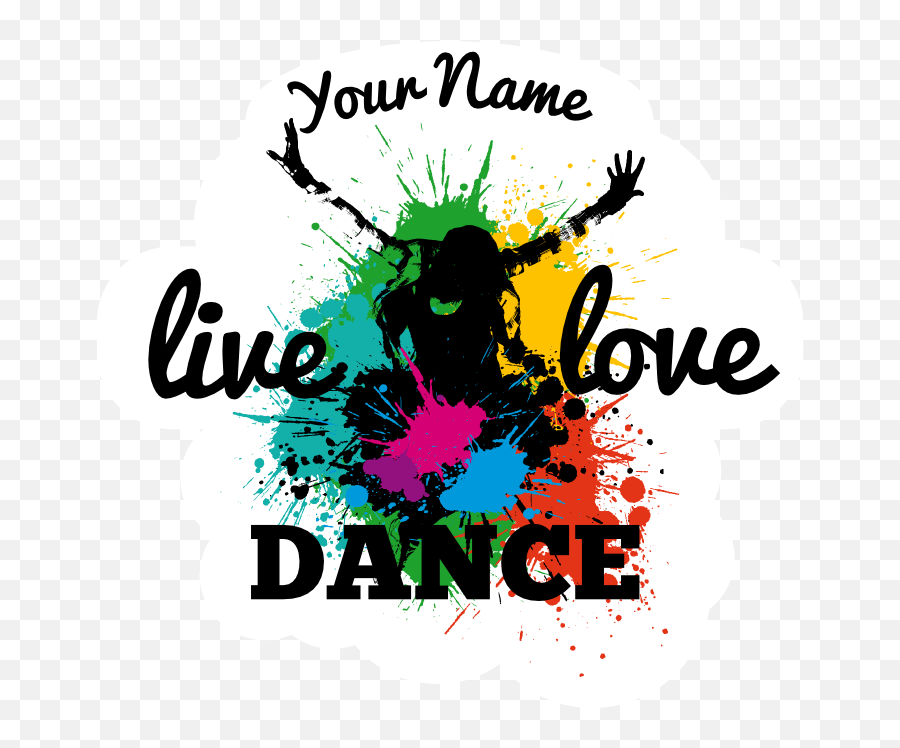 Love Dance Sticker - Live Love Dance Logo Png,Just Dance Logos