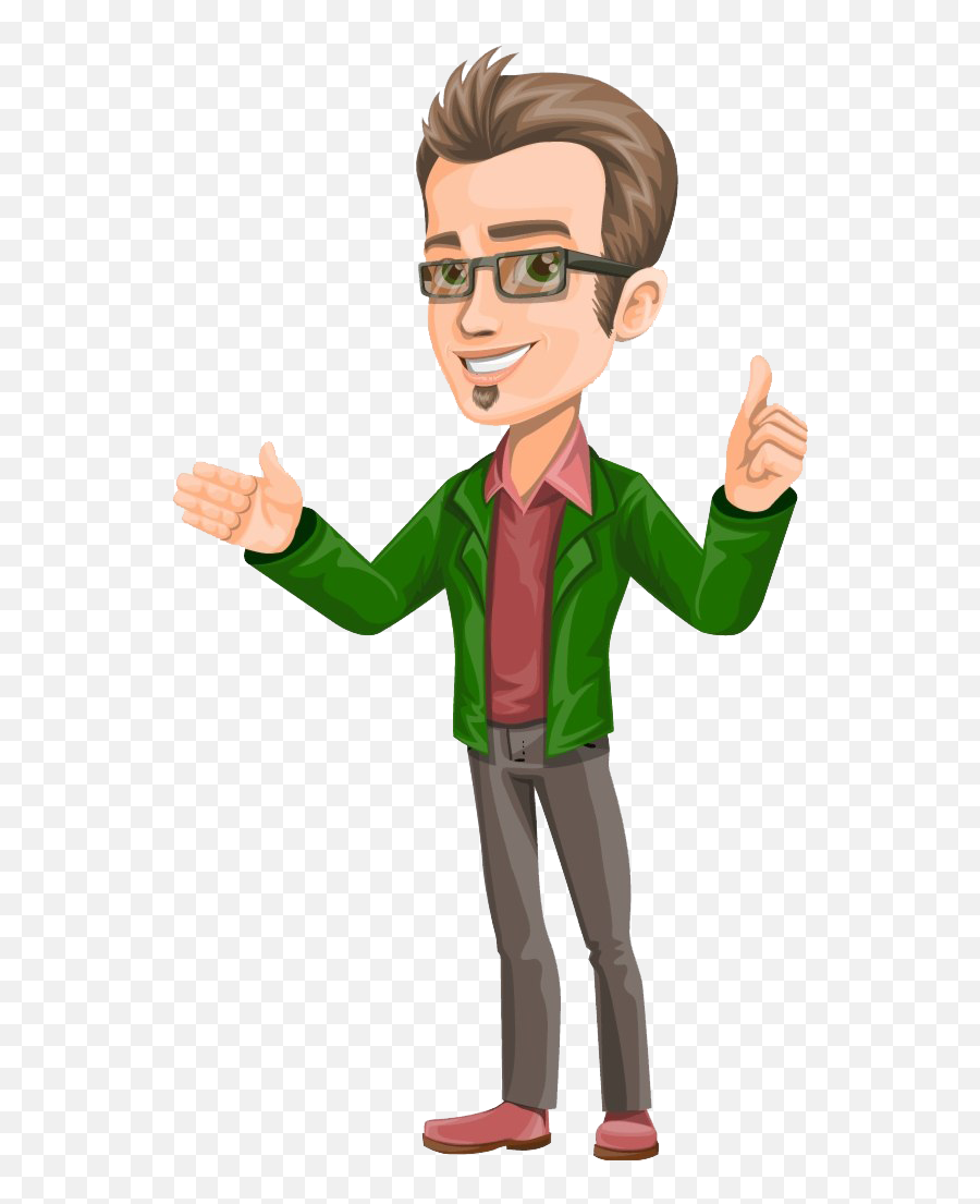 Man Cartoon Png Transparent - Vector Man Thumbs Up,Png Animation