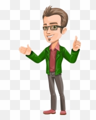 Man Cartoon Png Transparent - Vector Man Thumbs Up,Png Animation