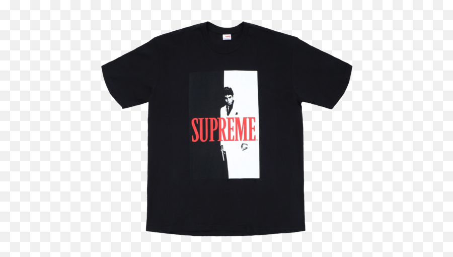 Supreme Scarface Split Tee Black - Scarface The World Is Yours Png,Scareface Logo