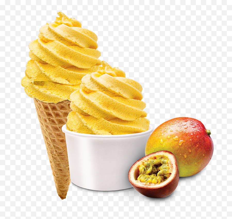 Flavours Premium Frozen Yoghurt Passion Fruit Ice Cream Png Frozen Yogurt Png Free