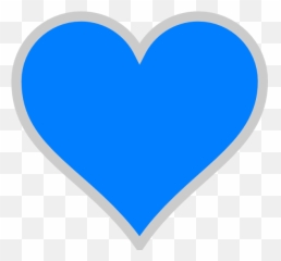 Blue Heart Transparent Clipart - Background png