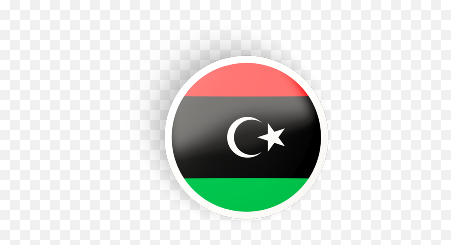 Round Concave Icon - Libya Flag Round Png,Libya New Flag Icon