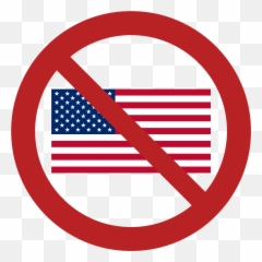 American Flag Png File - Anti Transparent Cartoon Us Crossed Out
