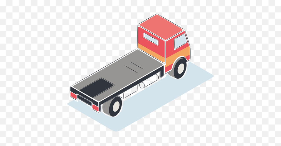 Isometric Truck Without Cargo Transparent Png U0026 Svg Vector - Camion De Carga Png,Semi Truck Icon Png