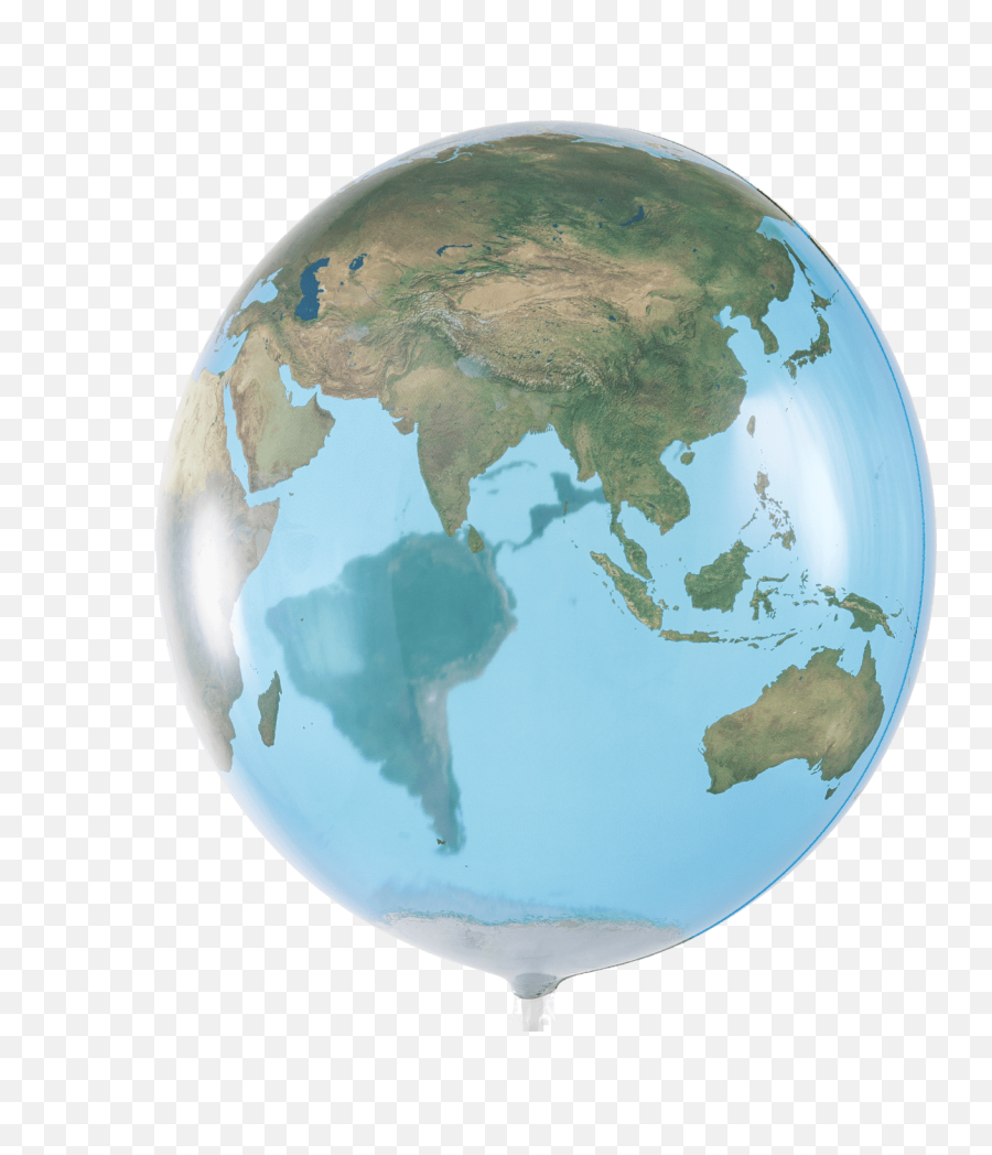 Planet Earth Bubble Balloon - Shape Of Asia Continent Png,Planet Earth Png