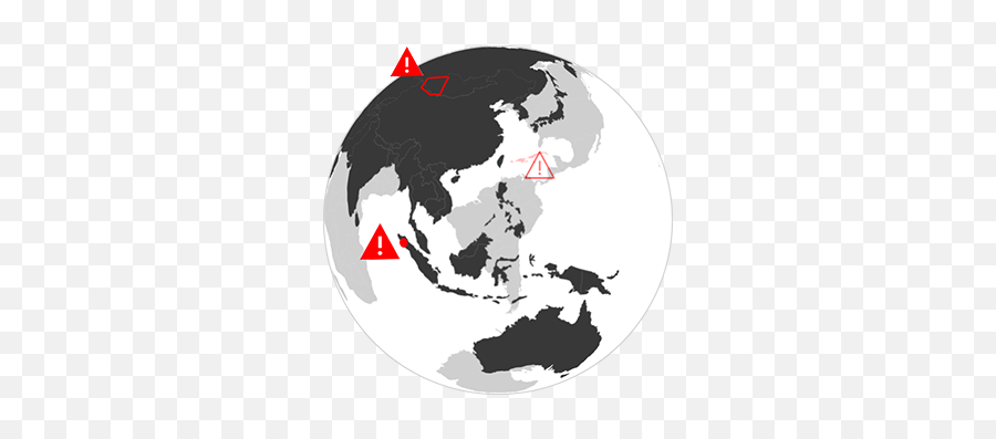 Miniature Earth 3d Globe For Javascript - Asia Pacific Map Vector Png,Globe Silhouette Png