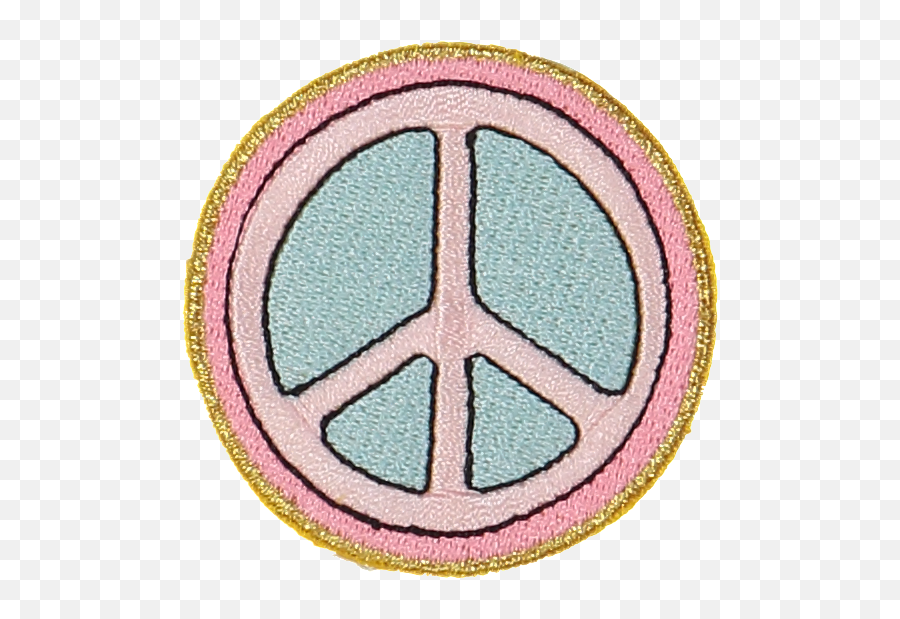 Peace Sign Embroidered Sticker Patch Stoney Clover Lane - Patches For Pants Transparent Png,Peace Icon