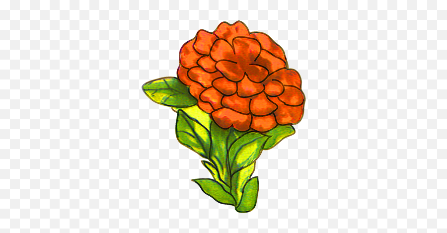 Free Flower Clipart - English Marigold Png,Orange Flowers Png