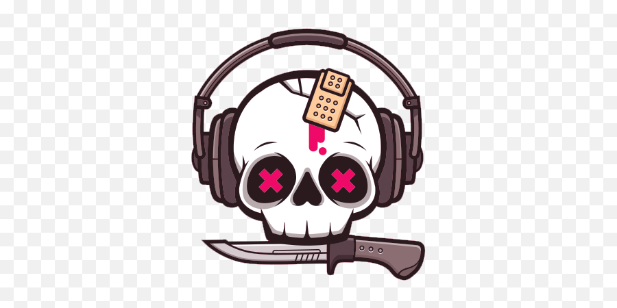 Download T - Shirt Sticker Redbubble Skull Skeleton Png File Skull With Headphones Png,Cartoon Headphones Png