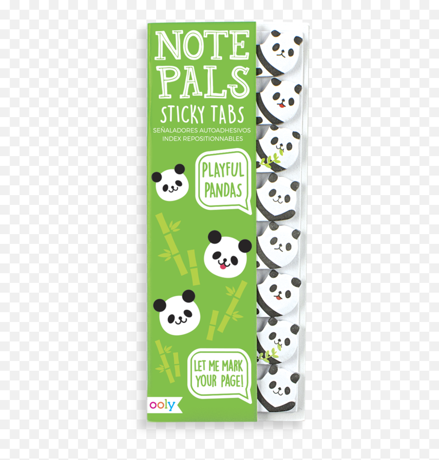 Note Pals Sticky Notes - Playful Pandas Note Pals Sticky Tabs Png,Transparent Sticky Notes