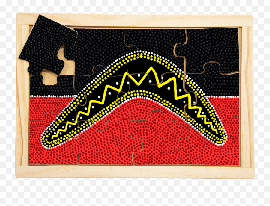 Aboriginal Traditional Boomerang Puzzle - Needlework Png,Boomerang Png