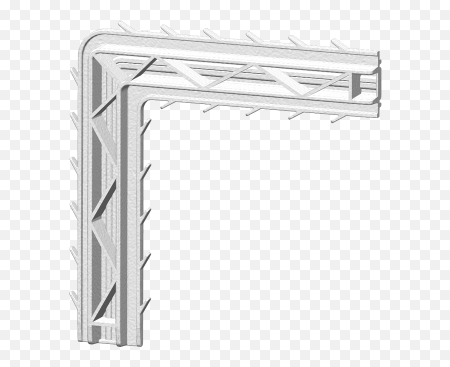 Corner Reinforcement Polyethylene For Flat Frame Pvc 140 - Drawing Png,Corner Frame Png