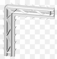 Corner Reinforcement Polyethylene Flat Frame Pvc 140 - Drawing png