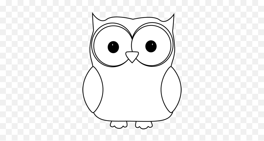 Library Of Cute Owl Eyes Clip Free Black And White - Owl Clipart Black And White Png,Owl Eyes Logo
