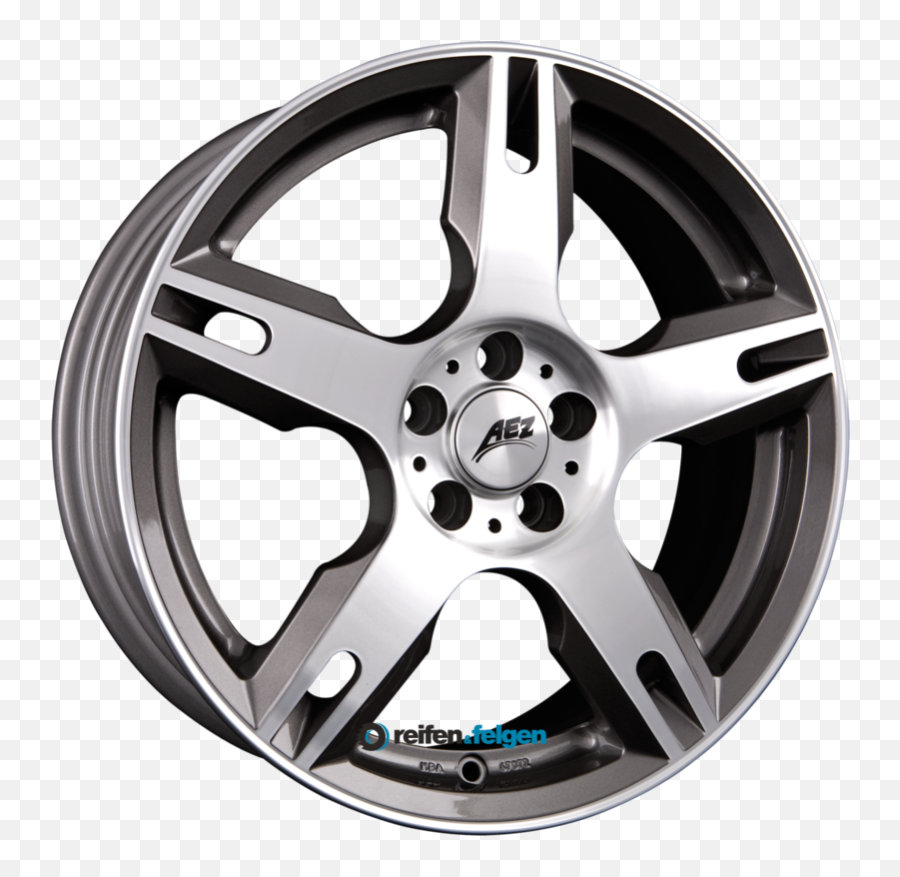 Aez Tacana 8x19 Et35 5x100 Nb601 Anthrazit Frontpoliert - Rim Png,Aez Icon 5 Alloy Wheels