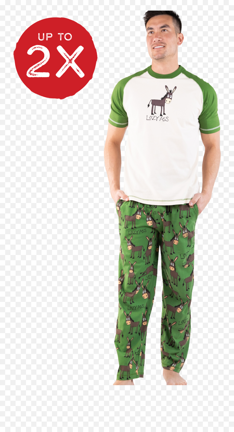 Lazy Ass Menu0027s Donkey Pj Set - Unisex Png,Pajama Icon