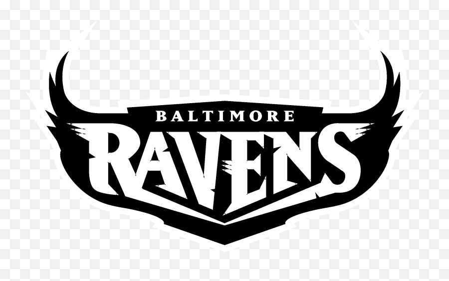 Black And White Ravens Logo - Baltimore Ravens Png,Ravens Logo Png