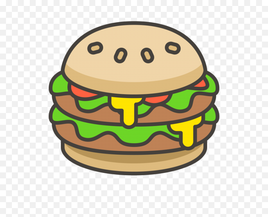 Hamburger Free Icon Of 780 Vector - Cartoon Transparent Burger Icon Png,Hamburguesa Png