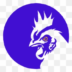 Rooster Cock Chicken Farm Animal Blue - Chicken Vector Png,Rooster Logo